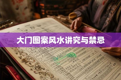 大门图案风水讲究与禁忌
