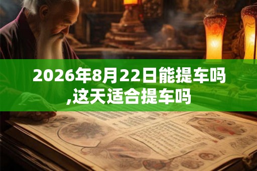2026年8月22日能提车吗,这天适合提车吗 2026年8月22日能提车吗,这天适合提车吗