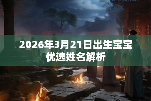 2026年3月21日出生宝宝优选姓名解析 2026年3月21日出生宝宝优选姓名解析
