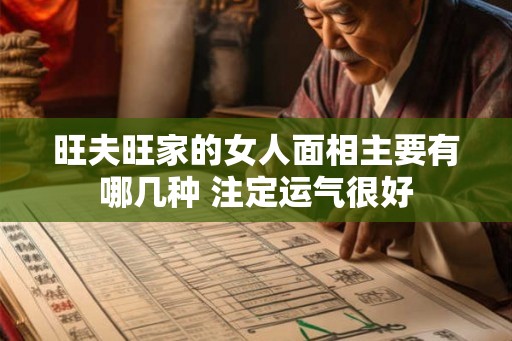 旺夫旺家的女人面相主要有哪几种 注定运气很好