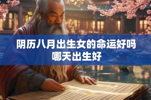 阴历八月出生女的命运好吗 哪天出生好