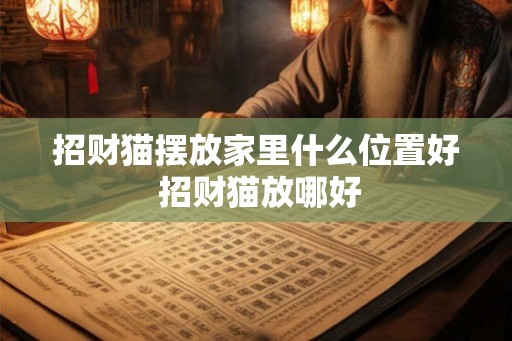 招财猫摆放家里什么位置好 招财猫放哪好