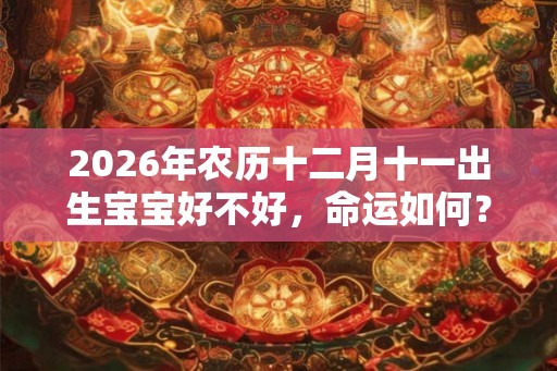 2026年农历十二月十一出生宝宝好不好，命运如何？