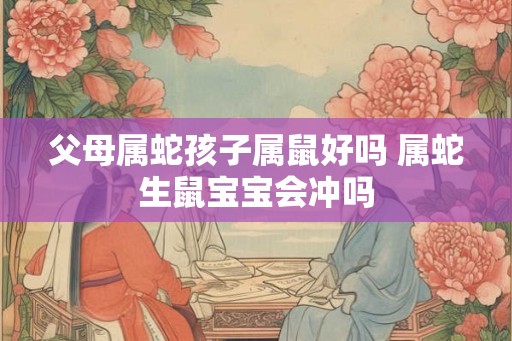 父母属蛇孩子属鼠好吗 属蛇生鼠宝宝会冲吗