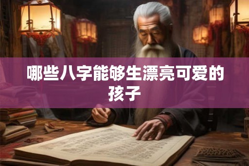 哪些八字能够生漂亮可爱的孩子