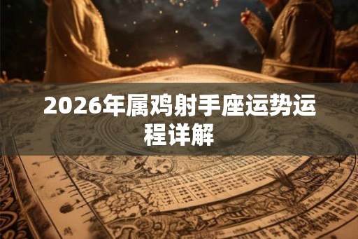 2026年属鸡射手座运势运程详解