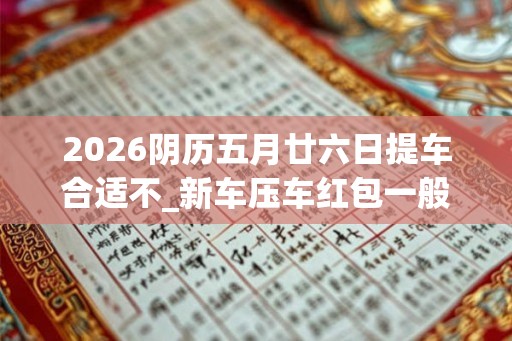 2026阴历五月廿六日提车合适不_新车压车红包一般多少
