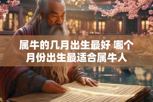 属牛的几月出生最好 哪个月份出生最适合属牛人