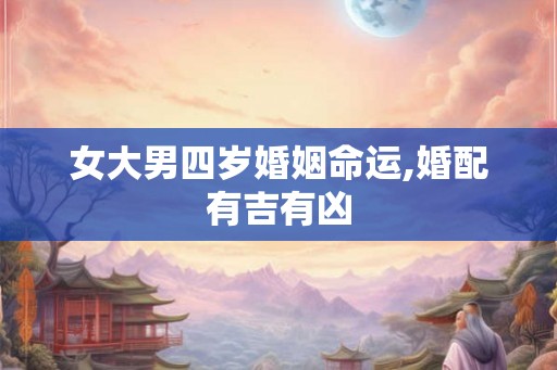女大男四岁婚姻命运,婚配有吉有凶