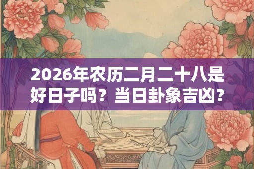 2026年农历二月二十八是好日子吗？当日卦象吉凶？