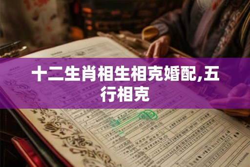 十二生肖相生相克婚配,五行相克