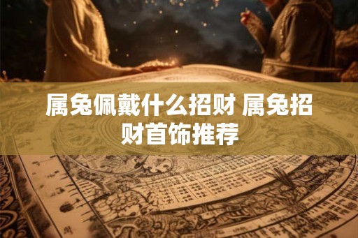 属兔佩戴什么招财 属兔招财首饰推荐