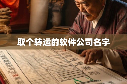 取个转运的软件公司名字