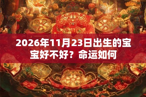 2026年11月23日出生的宝宝好不好?命运如何 2026年11月23日出生的宝宝好不好?命运如何