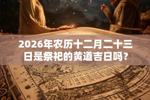 2026年农历十二月二十三日是祭祀的黄道吉日吗？