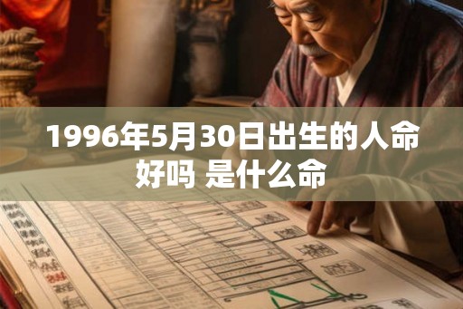 1996年5月30日出生的人命好吗 是什么命