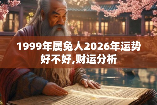 1999年属兔人2026年运势好不好,财运分析