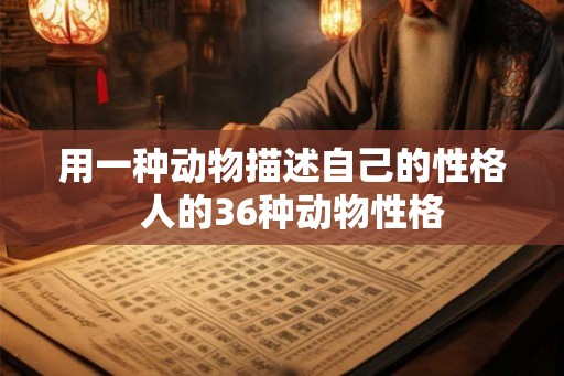用一种动物描述自己的性格  人的36种动物性格