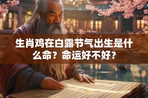 生肖鸡在白露节气出生是什么命？命运好不好？