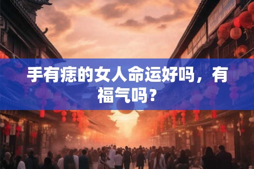 手有痣的女人命运好吗,有福气吗? 手有痣的女人命运好吗,有福气吗?
