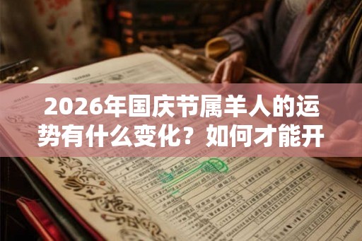 2026年国庆节属羊人的运势有什么变化？如何才能开运？