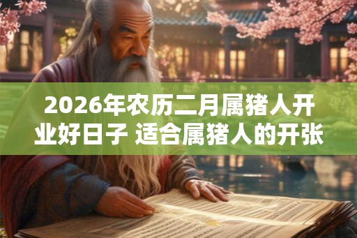 2026年农历二月属猪人开业好日子 适合属猪人的开张吉日