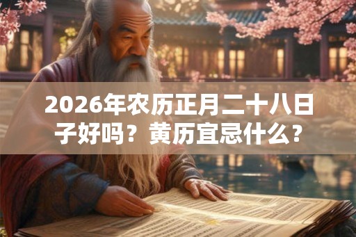 2026年农历正月二十八日子好吗？黄历宜忌什么？