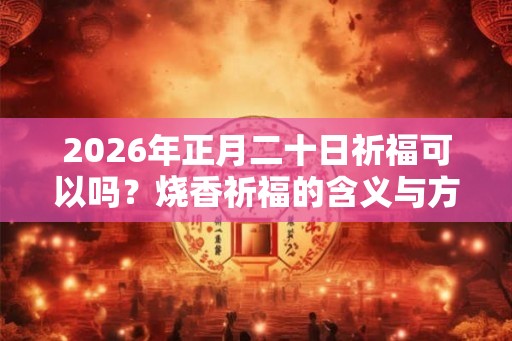 2026年正月二十日祈福可以吗？烧香祈福的含义与方法