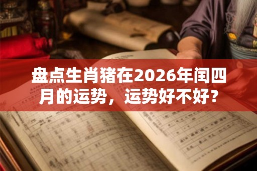 盘点生肖猪在2026年闰四月的运势,运势好不好? 盘点生肖猪在2026年闰四月的运势,运势好不好?
