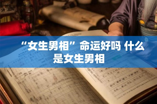 “女生男相”命运好吗 什么是女生男相