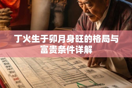 丁火生于卯月身旺的格局与富贵条件详解