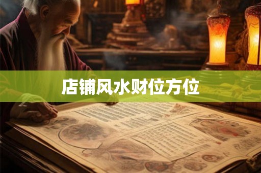 店铺风水财位方位
