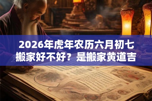 2026年虎年农历六月初七搬家好不好？是搬家黄道吉日吗？