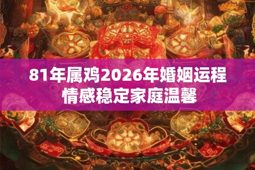 81年属鸡2026年婚姻运程 情感稳定家庭温馨