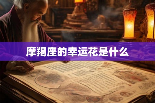 摩羯座的幸运花是什么 摩羯座的幸运花是什么