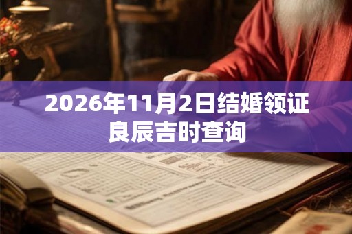 2026年11月2日结婚领证良辰吉时查询