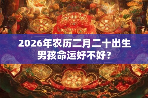 2026年农历二月二十出生男孩命运好不好？