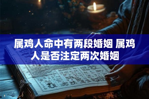 属鸡人命中有两段婚姻 属鸡人是否注定两次婚姻