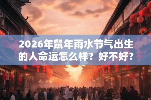 2026年鼠年雨水节气出生的人命运怎么样?好不好? 2026年鼠年雨水节气出生的人命运怎么样?好不好?