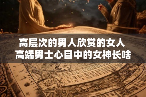 高层次的男人欣赏的女人 高端男士心目中的女神长啥样