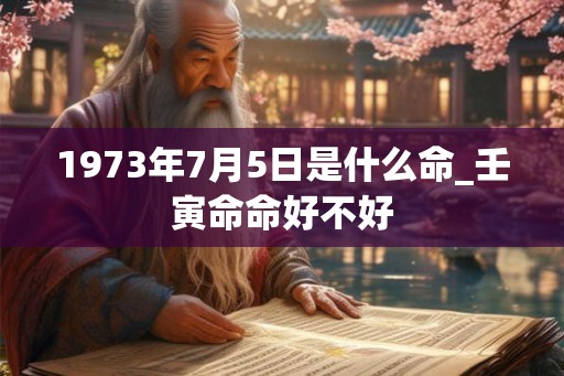 1973年7月5日是什么命_壬寅命命好不好
