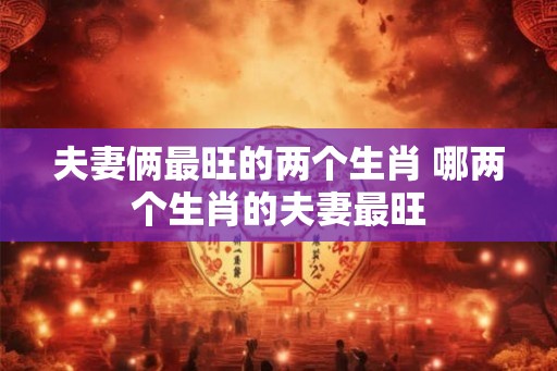 夫妻俩最旺的两个生肖 哪两个生肖的夫妻最旺