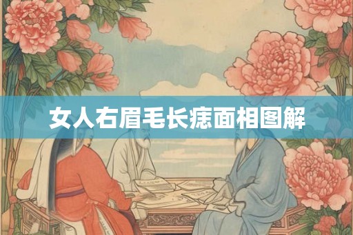 女人右眉毛长痣面相图解 女人右眉毛长痣面相图解