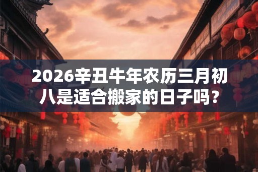 2026辛丑牛年农历三月初八是适合搬家的日子吗？