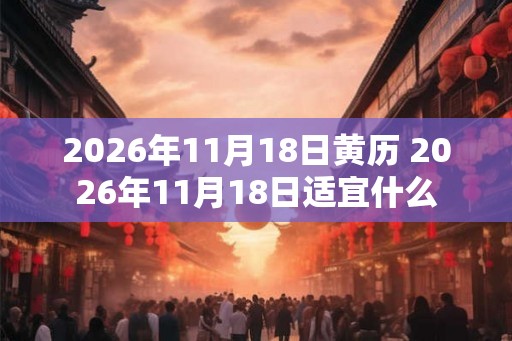 2026年11月18日黄历 2026年11月18日适宜什么