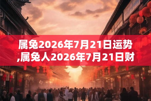 属兔2026年7月21日运势,属兔人2026年7月21日财运,生肖兔2026年7月21日运势 属兔2026年7月21日运势,属兔人2026年7月21日财运,生肖兔2026年7月21日运势