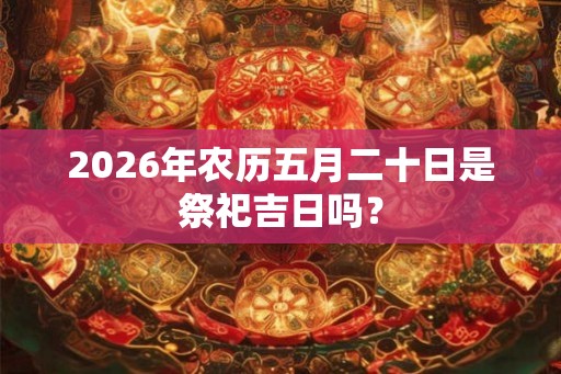 2026年农历五月二十日是祭祀吉日吗？