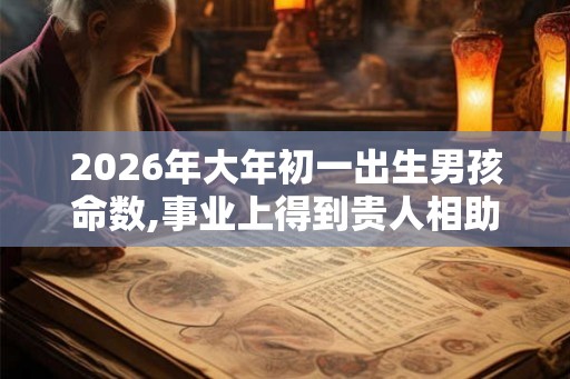 2026年大年初一出生男孩命数,事业上得到贵人相助