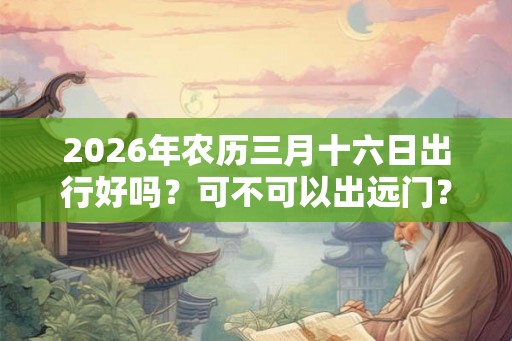 2026年农历三月十六日出行好吗？可不可以出远门？