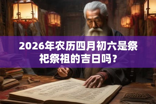 2026年农历四月初六是祭祀祭祖的吉日吗? 2026年农历四月初六是祭祀祭祖的吉日吗?
